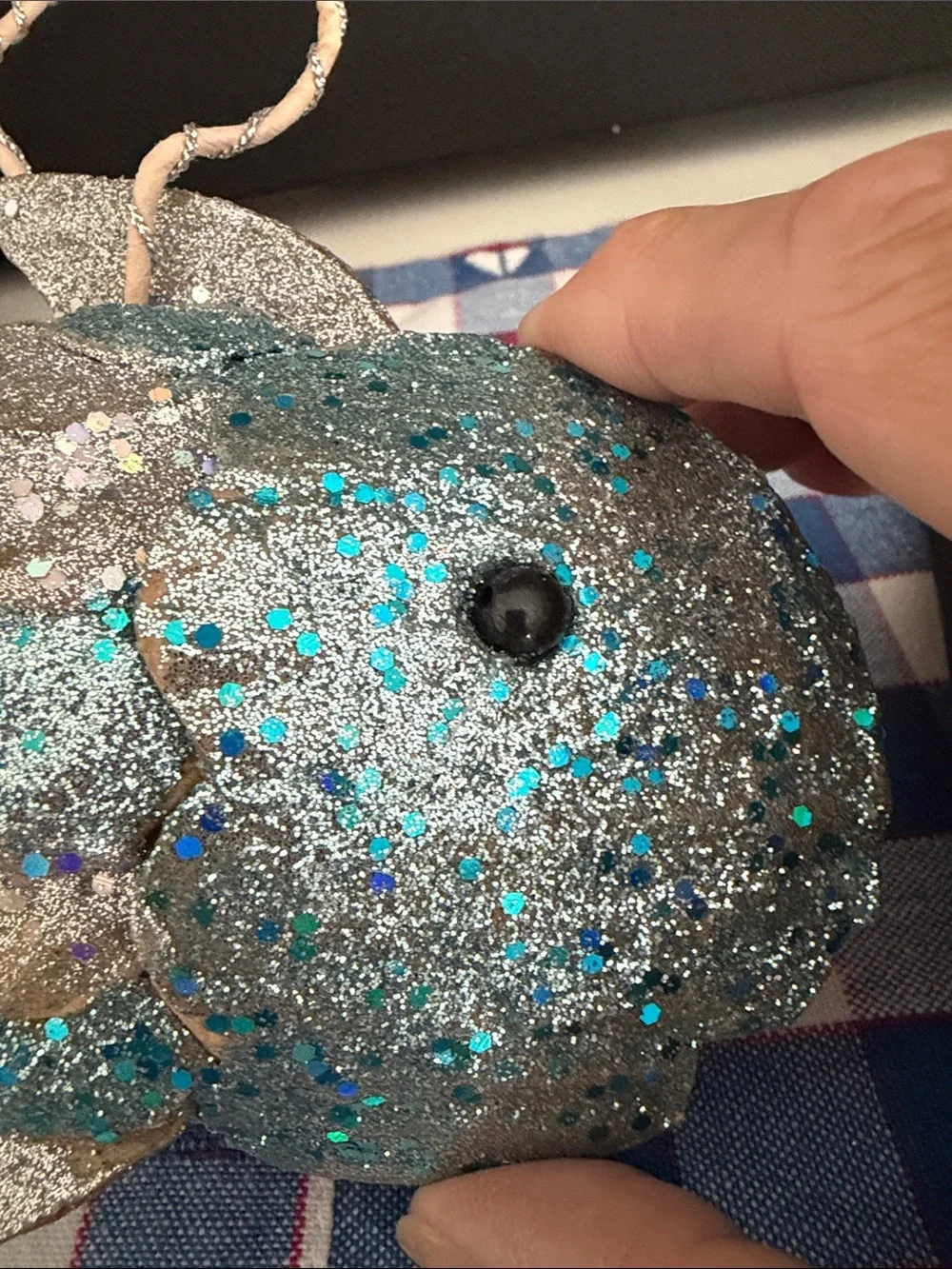 Coastal Glitter Fish Ornament